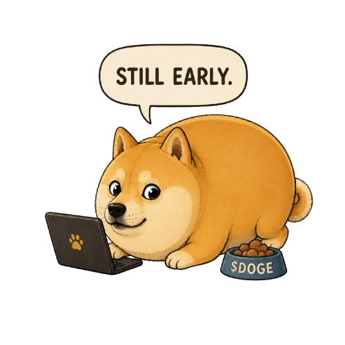 Dogemothy on laptop with food bowl